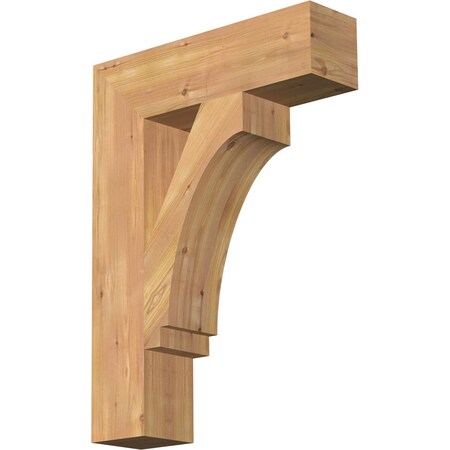 Ekena Millwork Imperial Block Smooth Bracket, Western Red Cedar, 5 1/2"W x 22"D x 30"H BKT06X22X30IMP05SWR